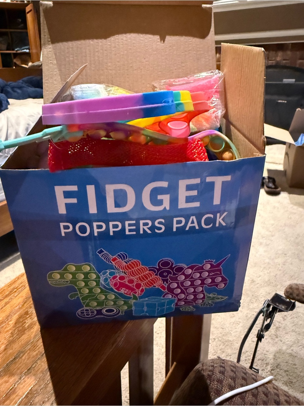 Bright Multicolor Fidget Poppers Pack - Assorted Rainbow Colors